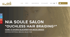 Desktop Screenshot of niasoulesalon.com